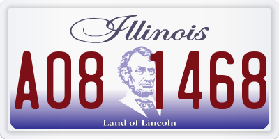 IL license plate A081468