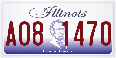 IL license plate A081470
