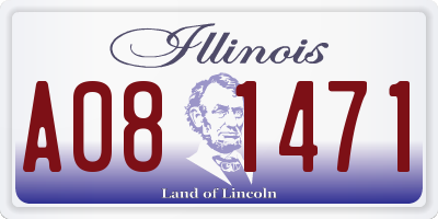 IL license plate A081471