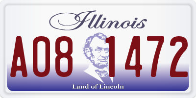 IL license plate A081472