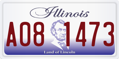 IL license plate A081473