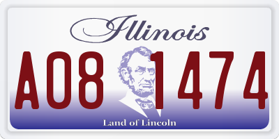 IL license plate A081474