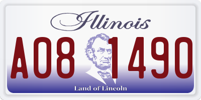 IL license plate A081490