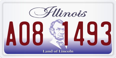 IL license plate A081493