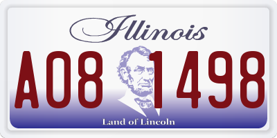 IL license plate A081498
