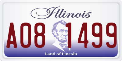 IL license plate A081499