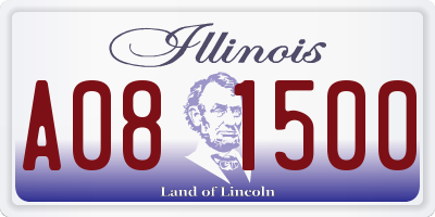 IL license plate A081500