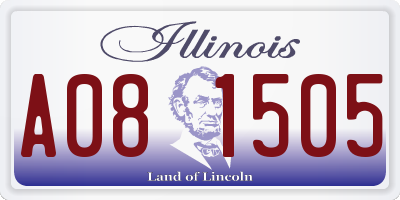 IL license plate A081505