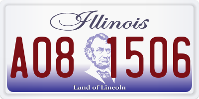IL license plate A081506