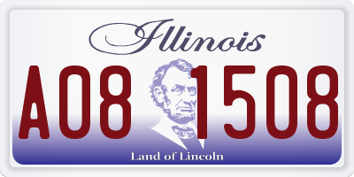 IL license plate A081508