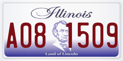 IL license plate A081509