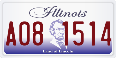 IL license plate A081514