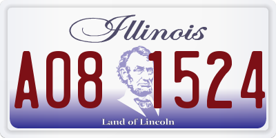 IL license plate A081524