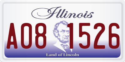 IL license plate A081526