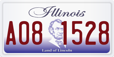 IL license plate A081528
