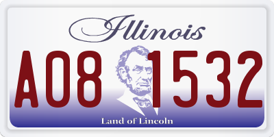 IL license plate A081532