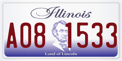 IL license plate A081533