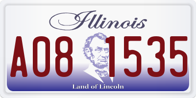 IL license plate A081535