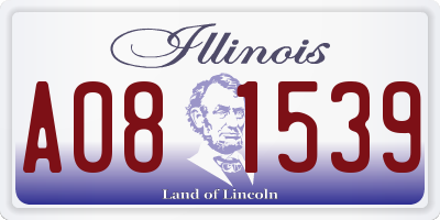 IL license plate A081539