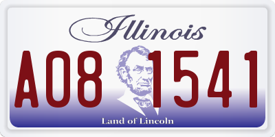 IL license plate A081541