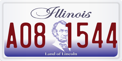 IL license plate A081544