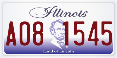 IL license plate A081545