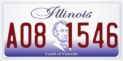 IL license plate A081546