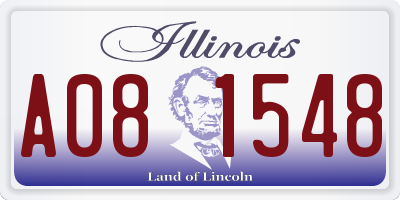 IL license plate A081548