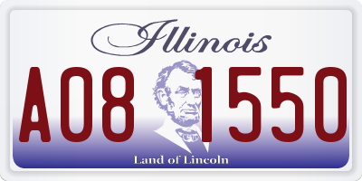 IL license plate A081550