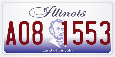 IL license plate A081553
