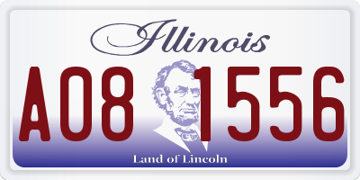 IL license plate A081556