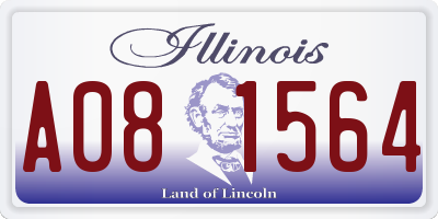 IL license plate A081564