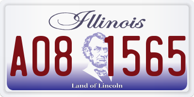 IL license plate A081565