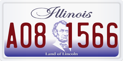IL license plate A081566