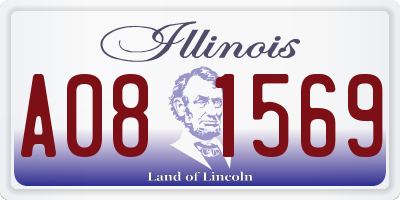 IL license plate A081569