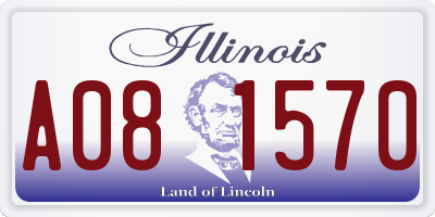 IL license plate A081570