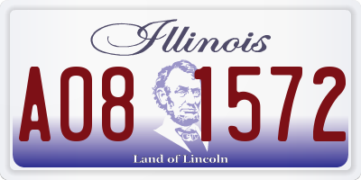 IL license plate A081572