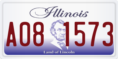 IL license plate A081573