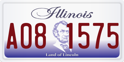 IL license plate A081575