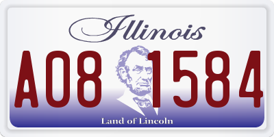 IL license plate A081584
