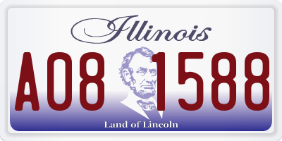 IL license plate A081588