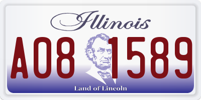 IL license plate A081589