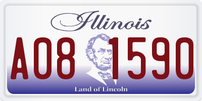 IL license plate A081590