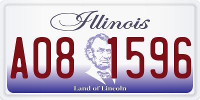 IL license plate A081596