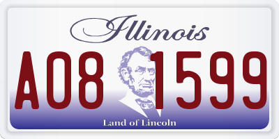 IL license plate A081599