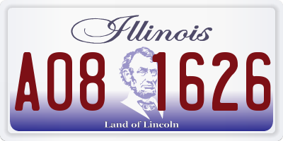 IL license plate A081626