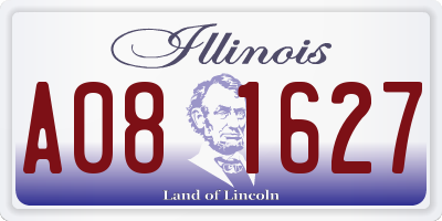 IL license plate A081627