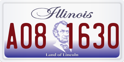 IL license plate A081630