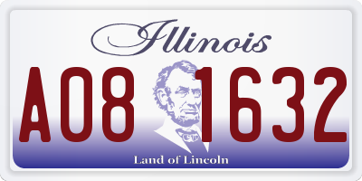 IL license plate A081632