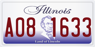 IL license plate A081633